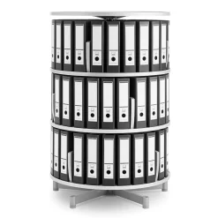 File Cabinets*Moll ® Deluxe Binder & File Carousel Shelving, Three Tier (CL3-80)