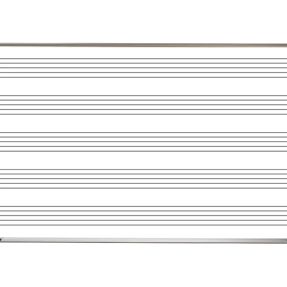 Dry Erase*MooreCo Graphic Boards Porcelain Dry-Erase Whiteboard, Aluminum Frame, 8' x 4' (202AH-S1)