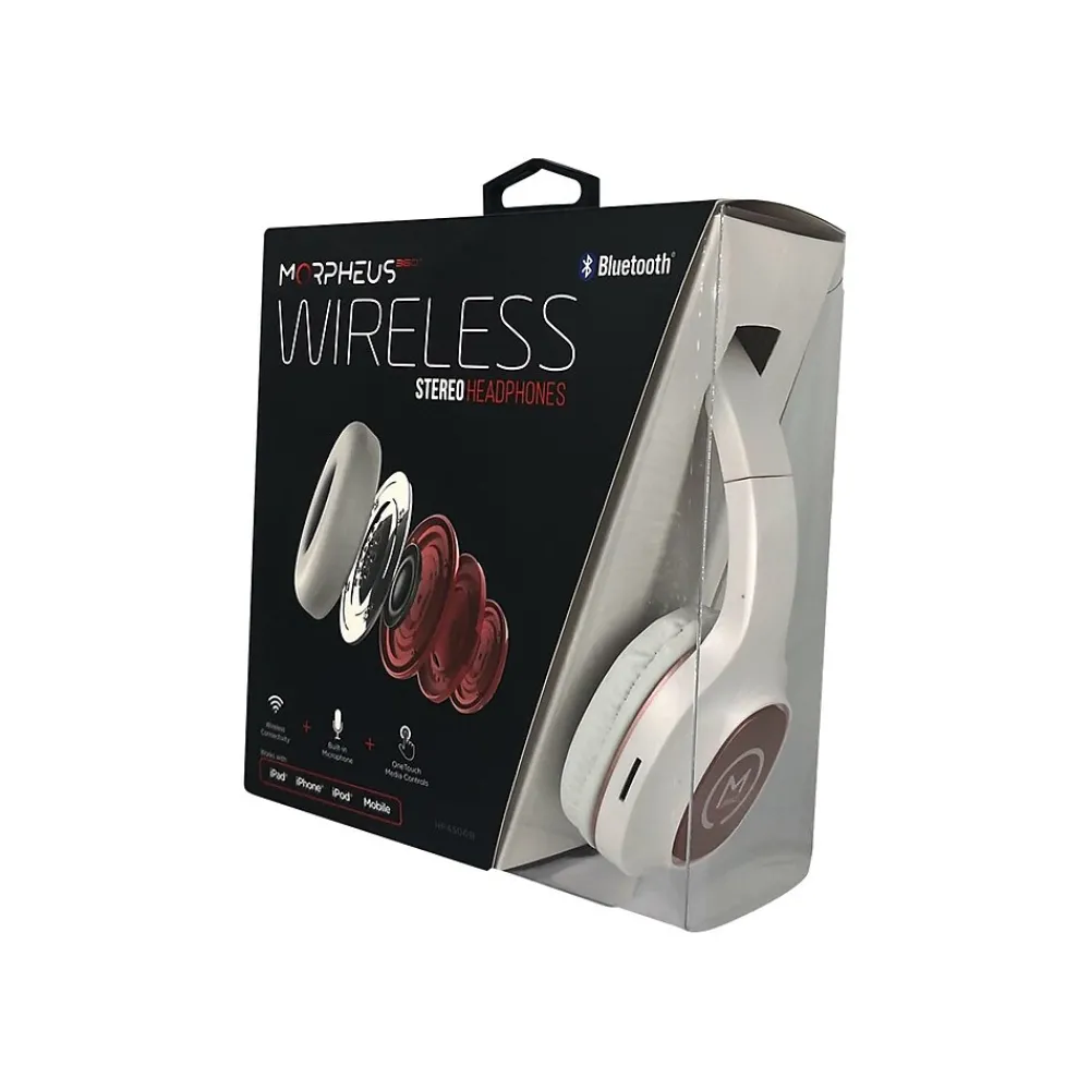 Tremors Bluetooth Wireless On-Ear Headphones, Rose Gold (HP4500R)<Morpheus 360 Online