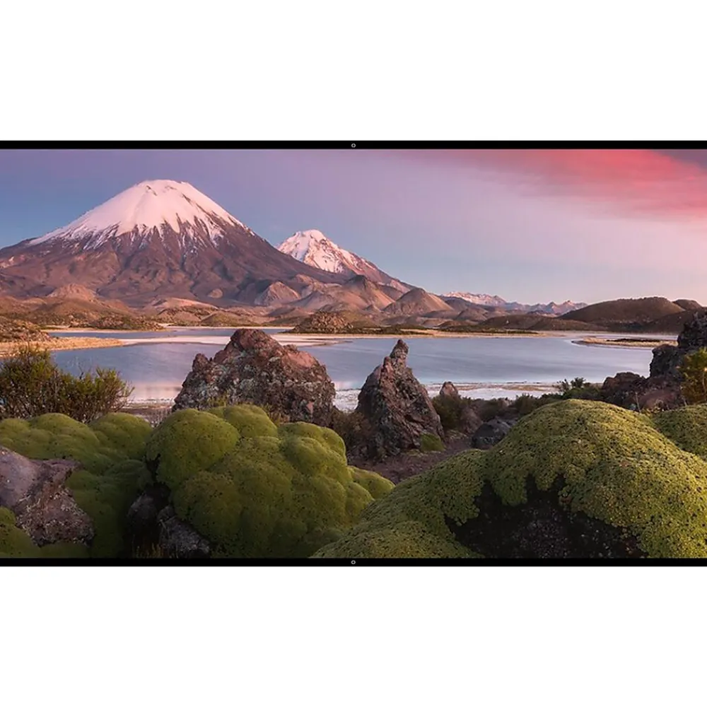 Mount-It! 100" Manual Wall & Ceiling Projector Screen, Black/Matte White (MI-640)