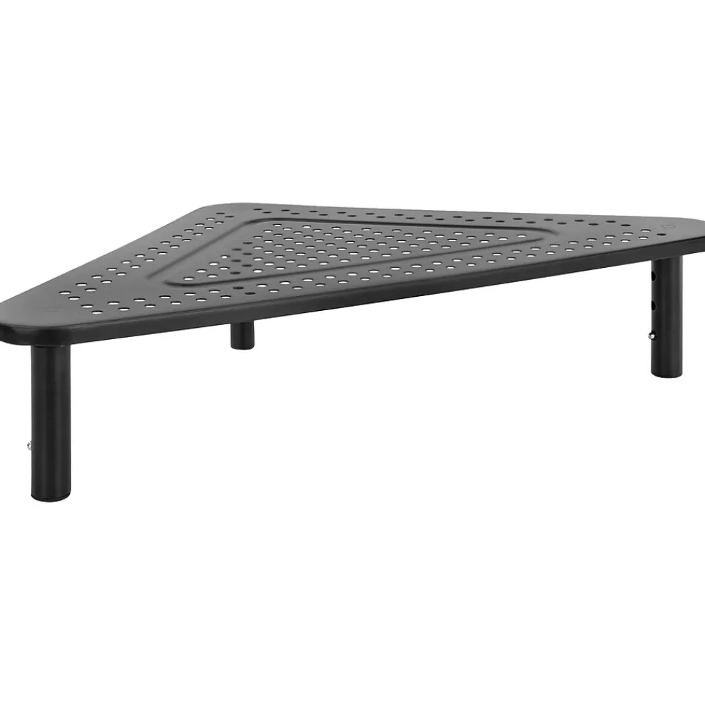 Clearance Mount-It! Adjustable Corner Monitor Stand, Up to 32", Black (MI-7362)