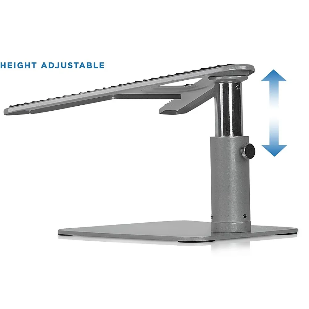 Adjustable Height Laptop Risers for 11"-15" Laptops, Silver (MI-7271)<Mount-It! Hot