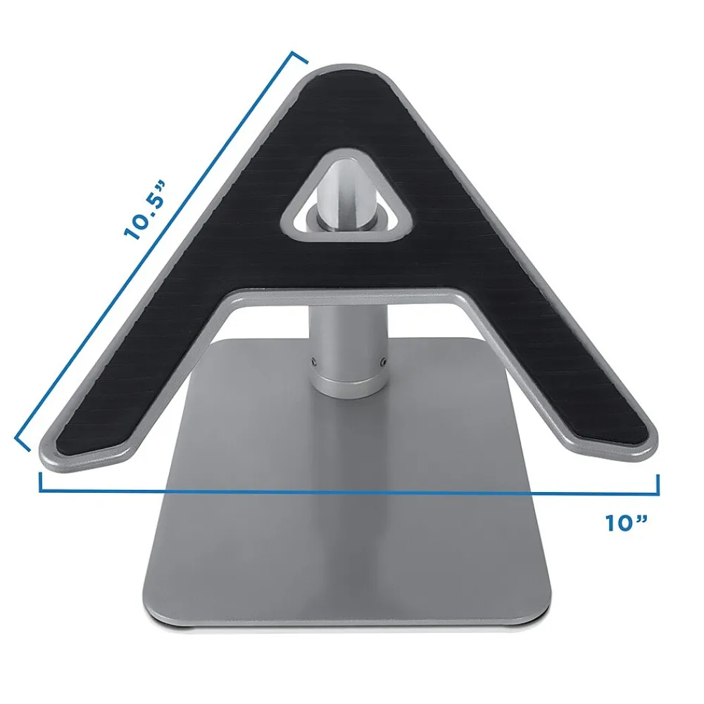 Adjustable Height Laptop Risers for 11"-15" Laptops, Silver (MI-7271)<Mount-It! Hot