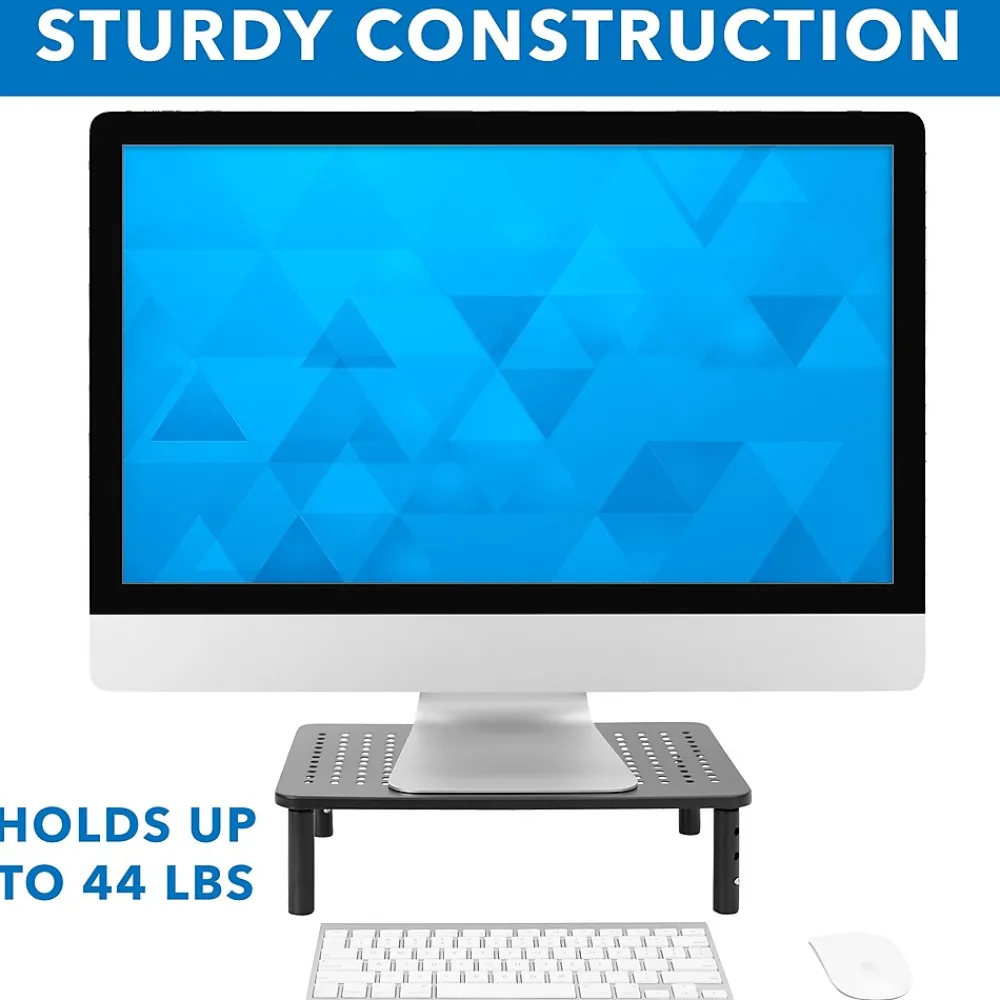 Sale Mount-It! Adjustable Monitor Stand, Up to 32" Monitor, Gray, 2/Pack (MI-7364)