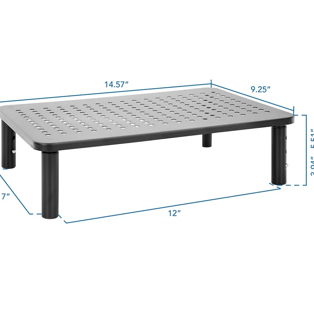 Sale Mount-It! Adjustable Monitor Stand, Up to 32" Monitor, Gray, 2/Pack (MI-7364)