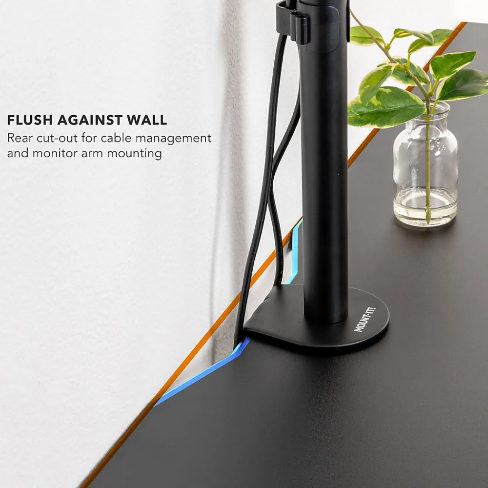 Standing Desks*Mount-It! Dual Motor 72"W Electric Adjustable Standing Desk, Black (MI-18122)
