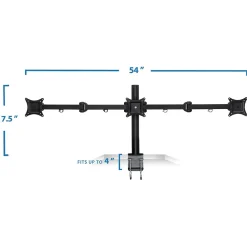 New Mount-It! Full-Motion Triple Monitor Desk Mount for 13