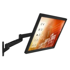 Outlet Mount-It! Modular Mount Adjustable Monitor Stands, Up to 27" Monitors, Black (MI-33114-BLK)