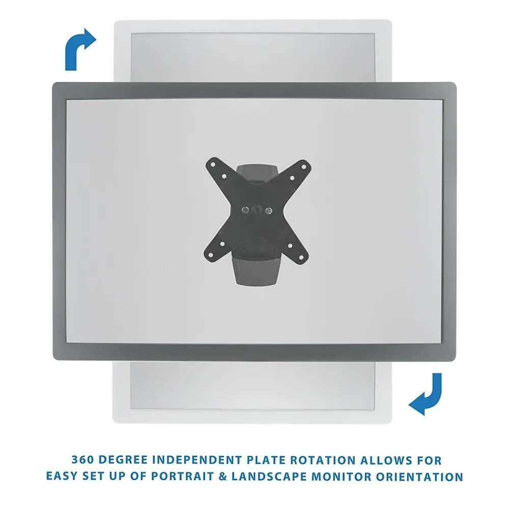Clearance Mount-It! Modular Mount Adjustable Monitor Mount, Up to 30" Monitors, Black (MI-31114-BLK)