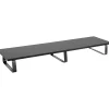 Outlet Mount-It! Monitor Stand for Up to 2 Monitors, 39.4" Wide, Black (MI-7267)