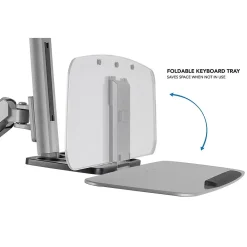 Standing Desks*Mount-It! Sit Stand Desk Mount Workstation, Dual Monitor Standing Desk Converter, Full Motion Arm, Height Adjustable (MI-7904)