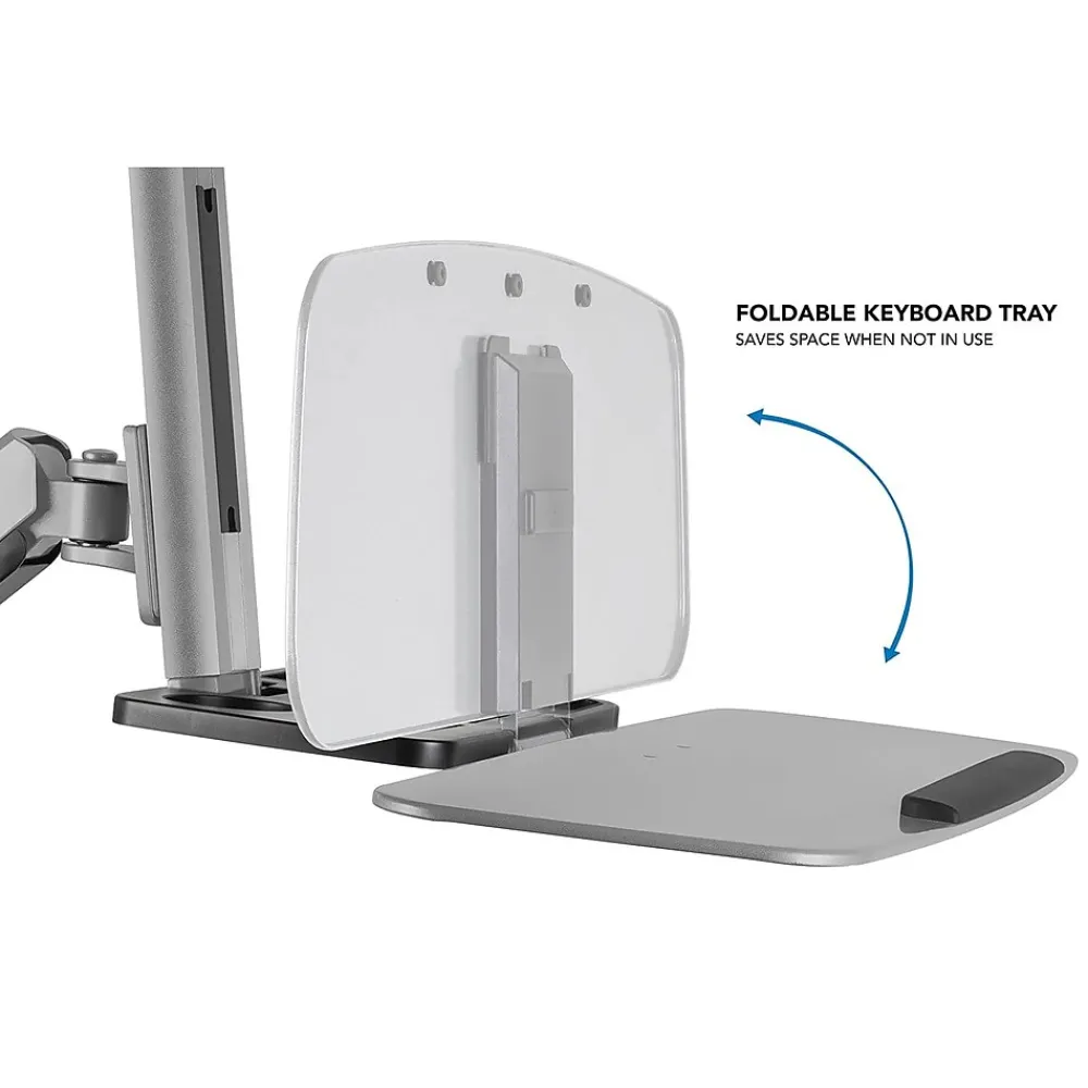 Standing Desks*Mount-It! Sit Stand Desk Mount Workstation, Dual Monitor Standing Desk Converter, Full Motion Arm, Height Adjustable (MI-7904)
