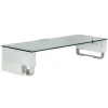 Discount Mount-It! Tempered Glass Height Adjustable Monitor Riser With 3 USB Ports, Up to 32", (MI-7265)