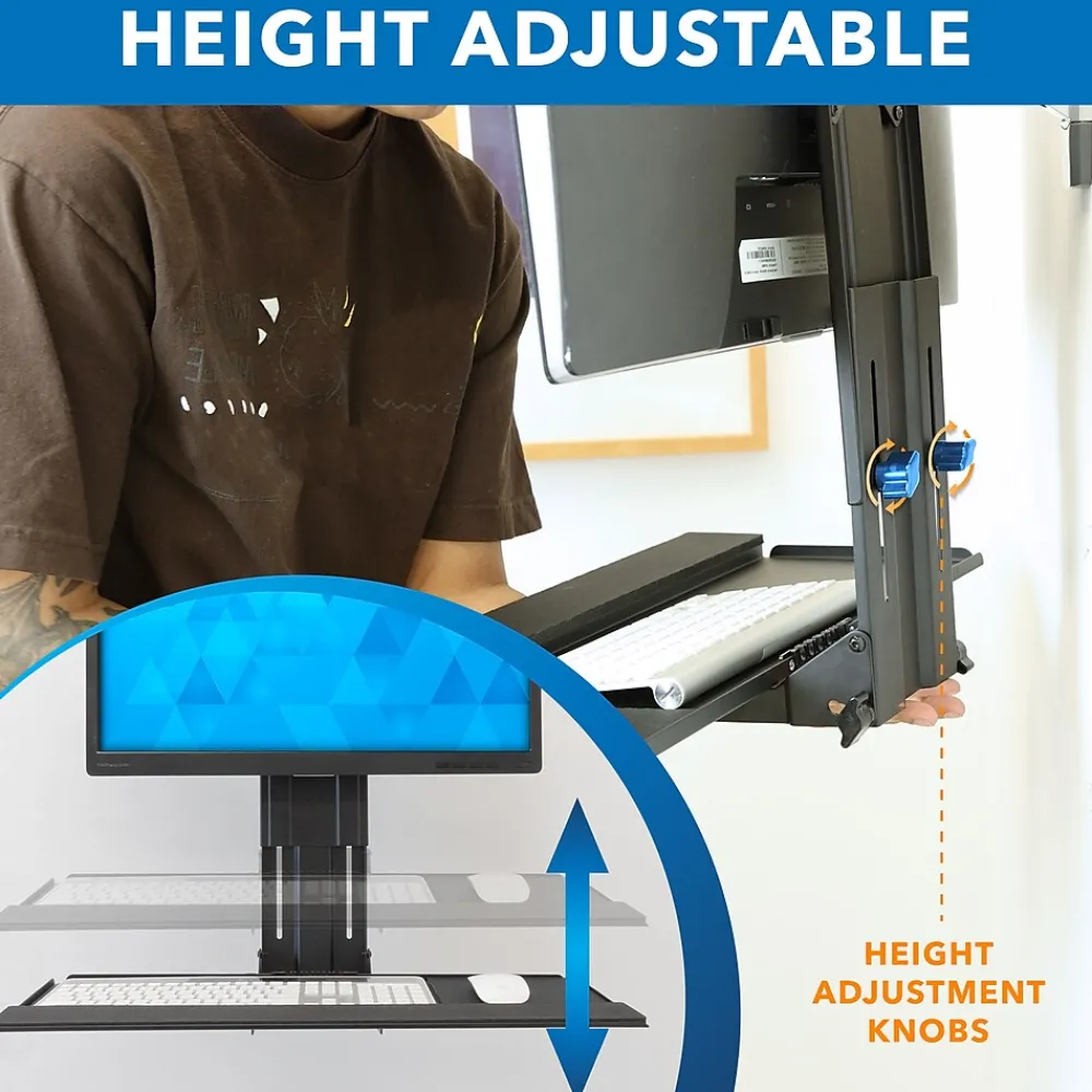 Standing Desks*Mount-It! 25"W Adjustable Standing Keyboard Tray (MI-7915)