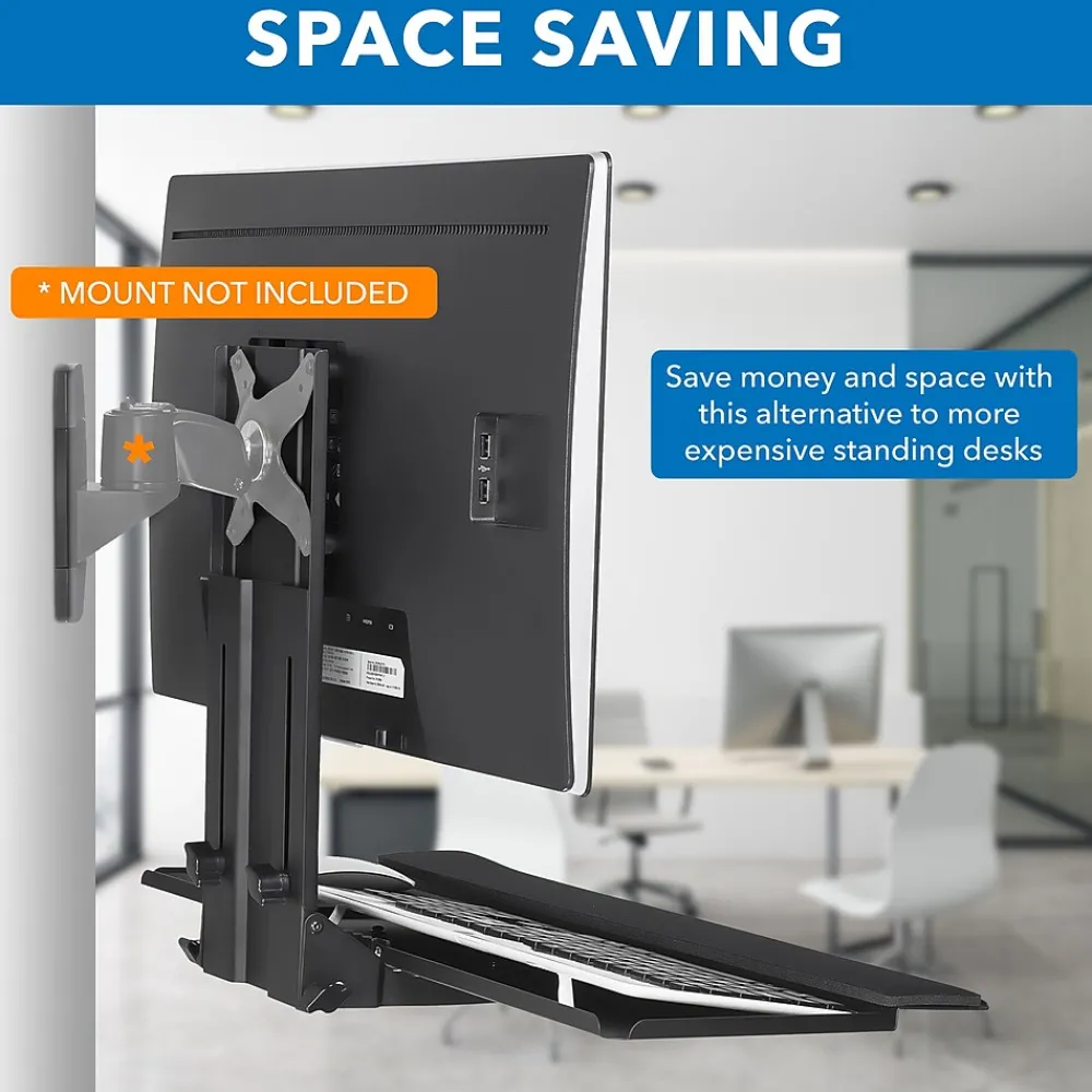 Standing Desks*Mount-It! 25"W Adjustable Standing Keyboard Tray (MI-7915)