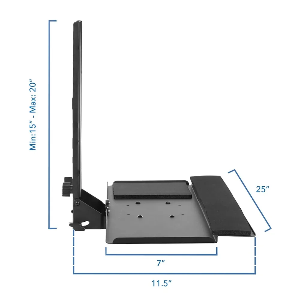 Standing Desks*Mount-It! 25"W Adjustable Standing Keyboard Tray (MI-7915)