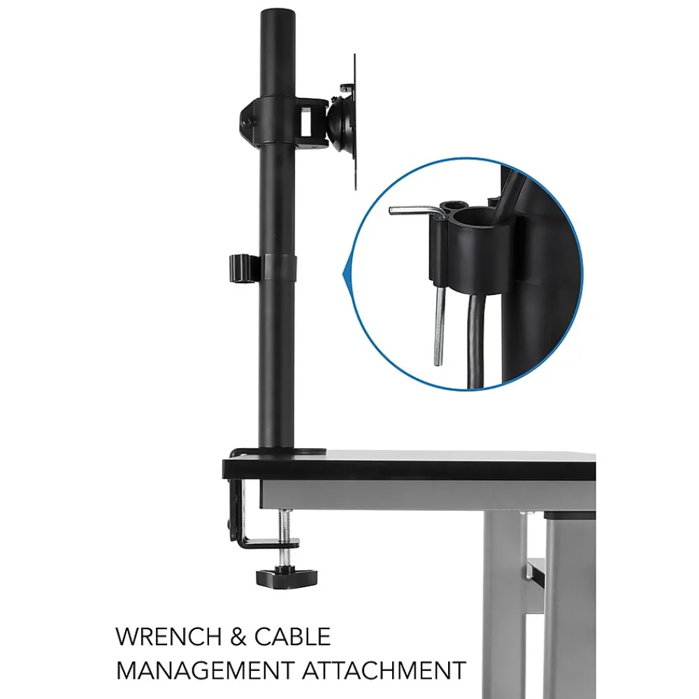 Standing Desks*Mount-It! 28"W Adjustable Steel Standing Desk, Black (MI-7942BLK)