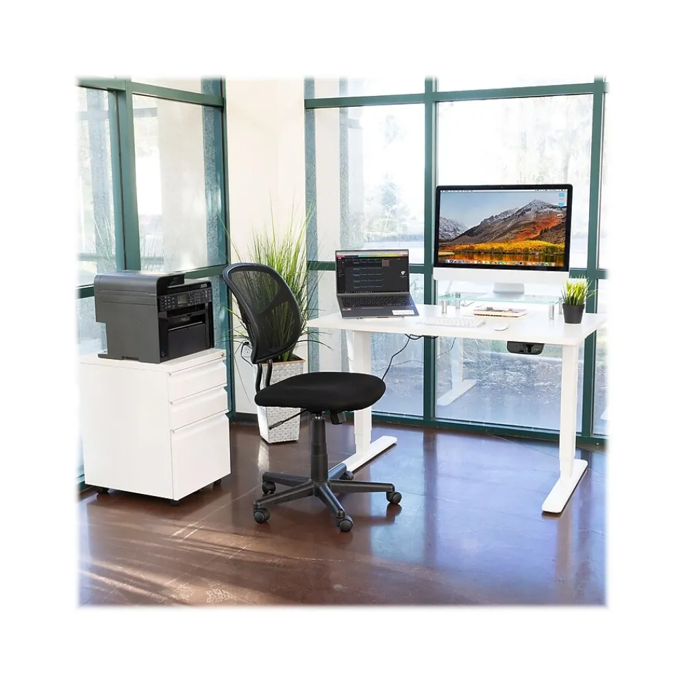 Standing Desks*Mount-It! 48"W Electric Adjustable Standing Desk, White (MI-18066)