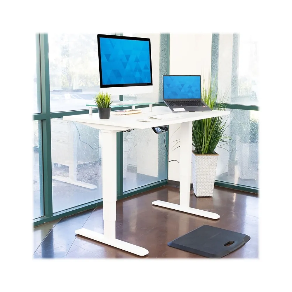 Standing Desks*Mount-It! 48"W Electric Adjustable Standing Desk, White (MI-18066)
