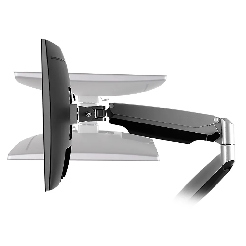 Sale Mount-It! Mount-lt! Adjustable Dual Monitor Arm Mount, Up To 32", Silver (MI-1772)