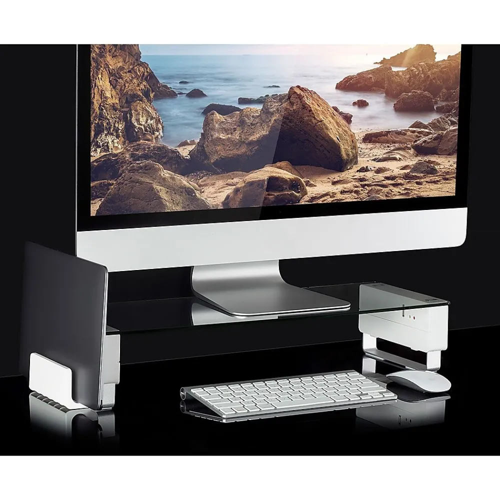 Mount-It! Mount-lt! Monitor Riser, Up to 32", White (MI-7266)