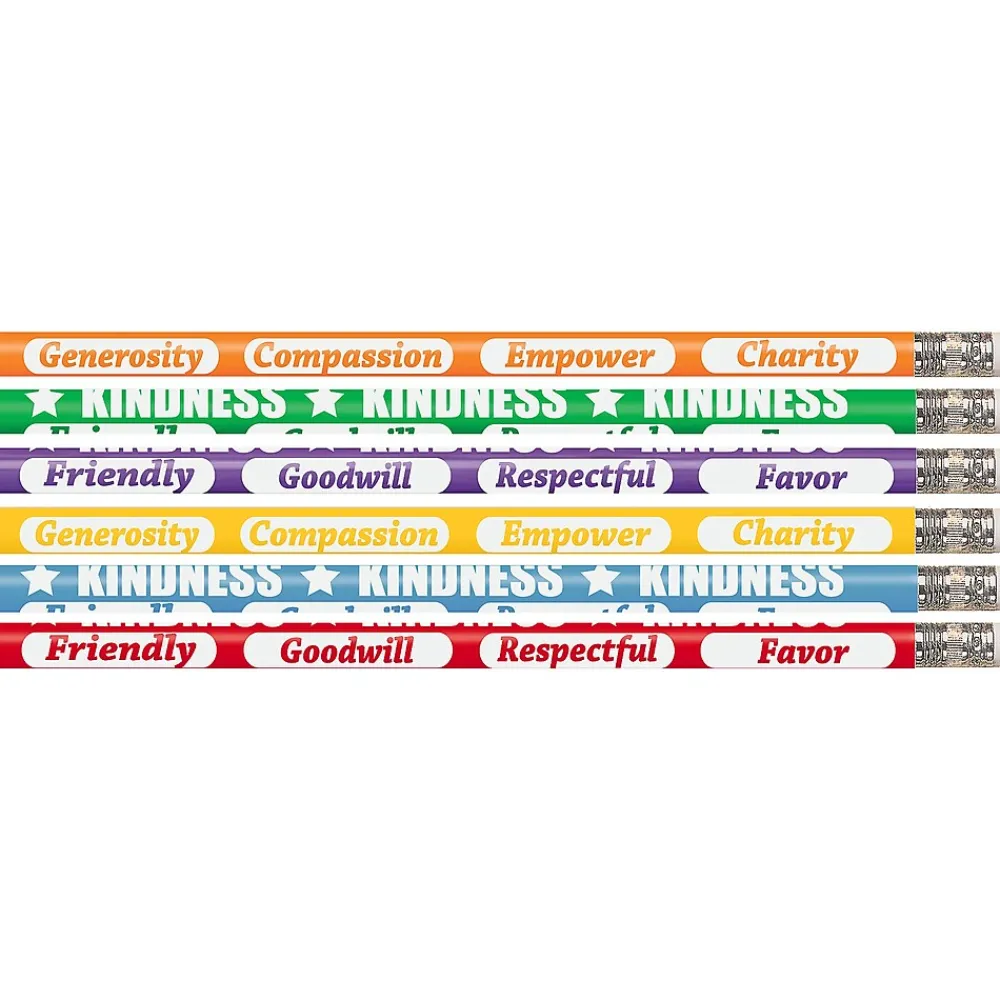 Pencils|Musgrave Pencil Company Kindness Kounts Wooden Pencil, 0.5mm, #2 Hard Lead, 144/Box (MUS2546G)