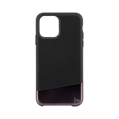MVMT Duo MagSafe Snap-On Protective Case for iPhone 12/12 Pro, Black/Brown (IC7585M-12P-BKX)