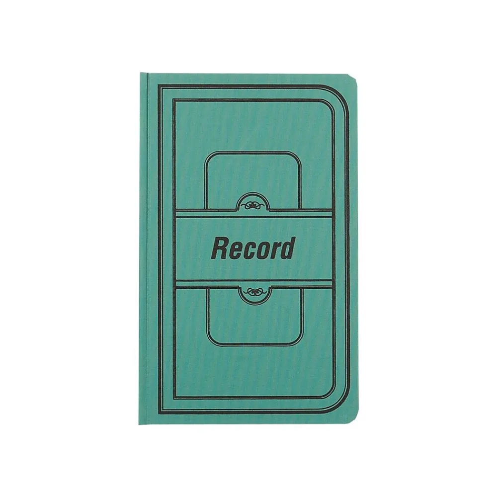 Accounting & Record Journals*National Brand Canvas Tuff Series Record Book, 7.63" x 12.13", Green, 150 Sheets/Book (A66300R)