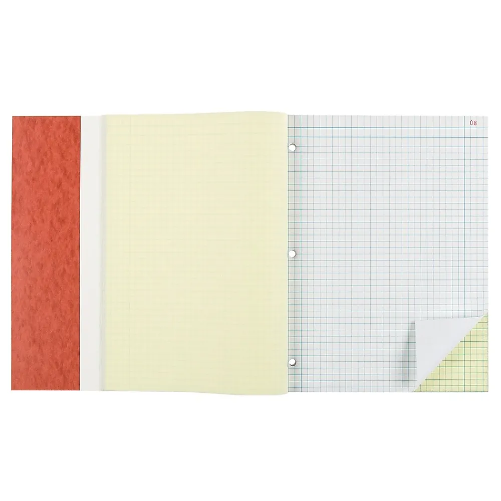 Notebooks|National Brand Laboratory 1-Subject Computation Notebooks, 9.25" x 11", Quad, 200 Sheets, Brown (43649)