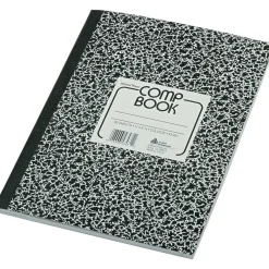 Composition Notebooks|National Brand 1-Subject Composition Notebooks, 8.375" x 11", College Ruled, 80 Sheets, Black (RED43481)