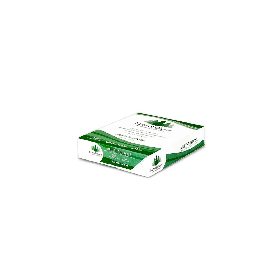 Multipurpose Paper*Natural Choice 8.5" x 11" Multipurpose Paper, 20 lbs., 92 Brightness, 5000 Sheets/Carton (MNW000-01)