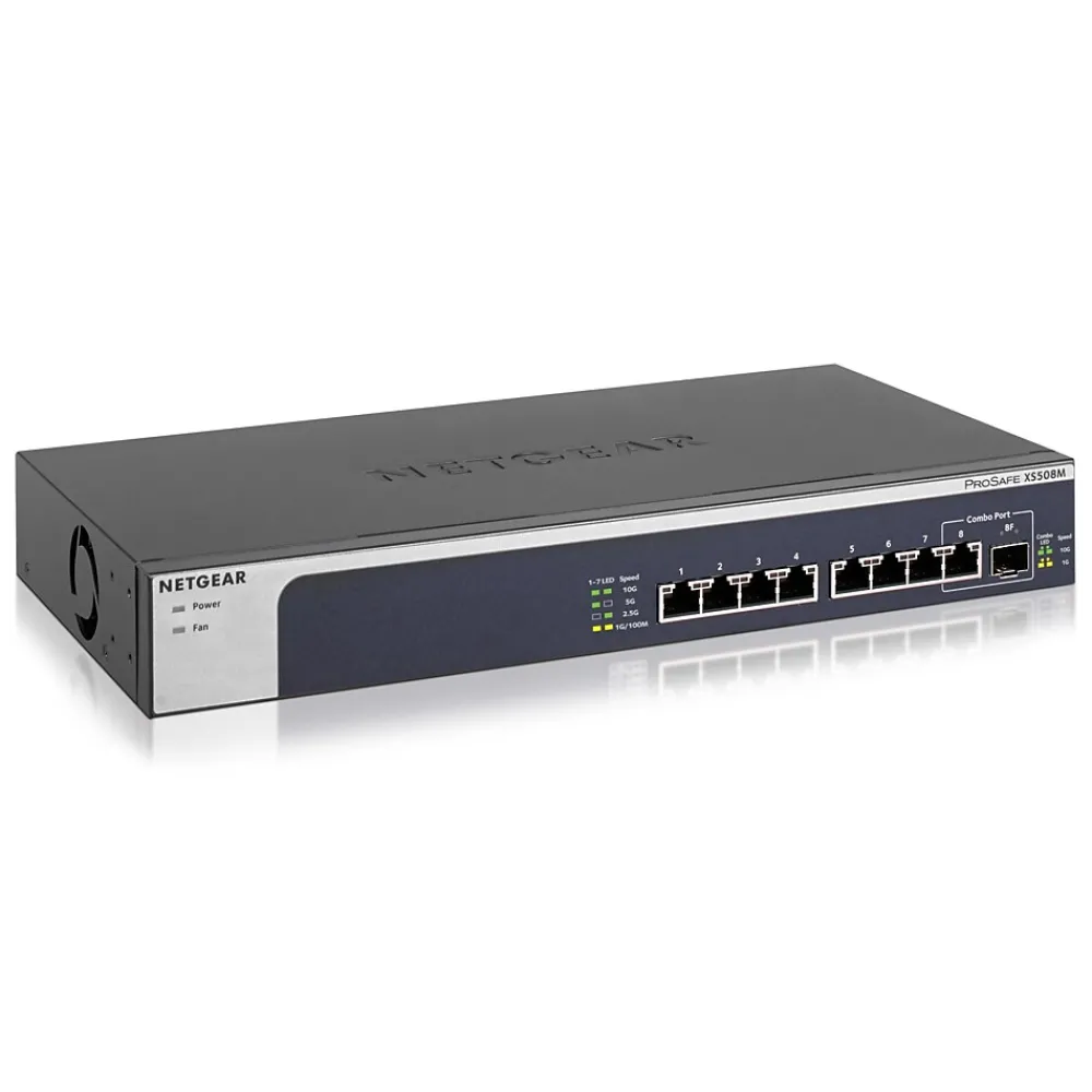 Best Netgear 8-Port Gigabit Ethernet Unmanaged Switch, Blue (XS508M-100NAS)
