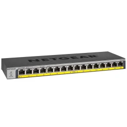 Discount Netgear 16-Port PoE/PoE+ Gigabit Ethernet Unmanaged Switch (GS116LP-100NAS)
