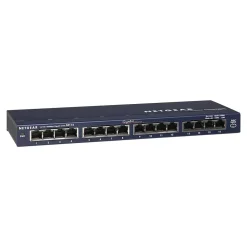 Outlet Netgear ProSAFE 16-Port Gigabit Ethernet Unmanaged Switch, 10/100/1000 Mbps, Blue (GS116NA)