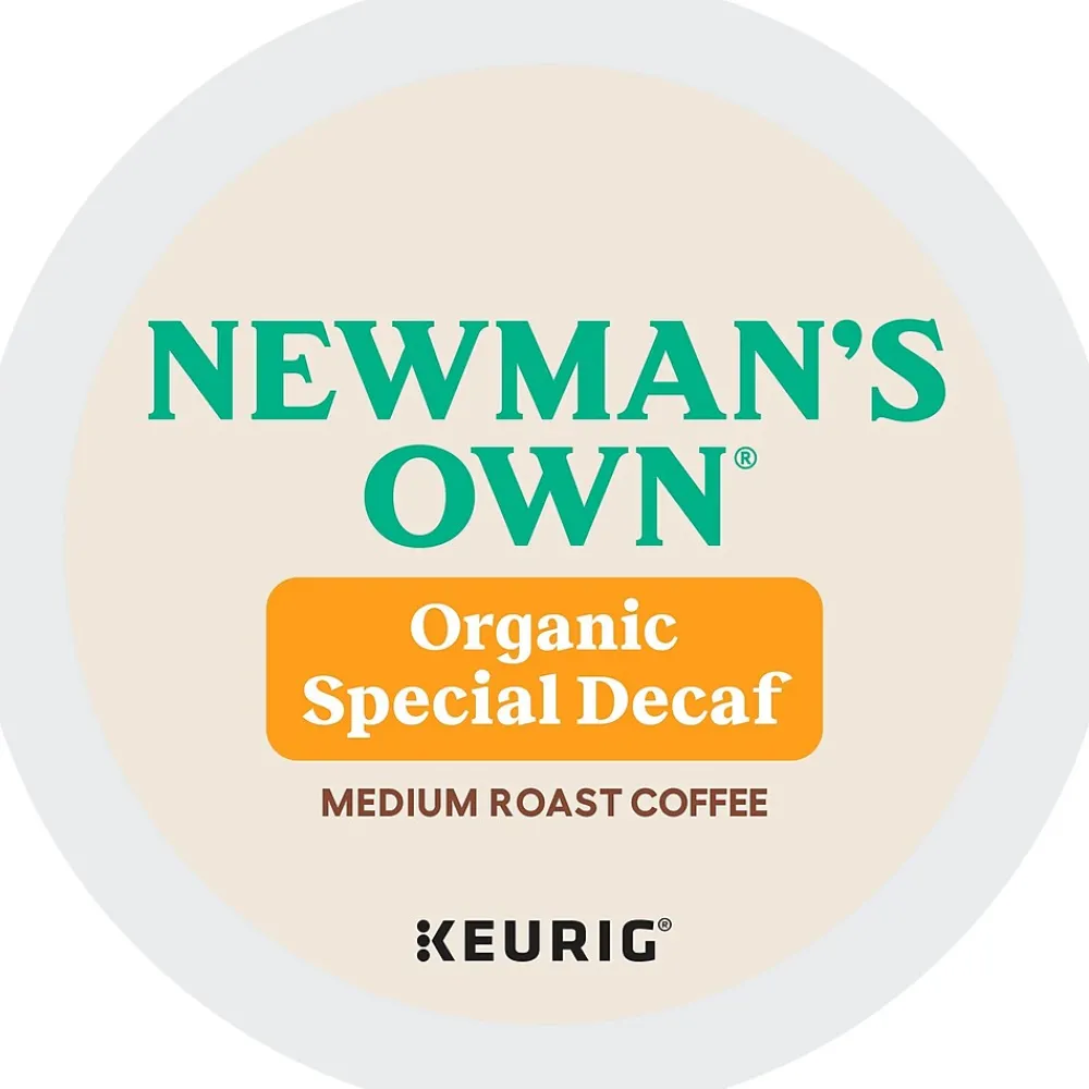 Newman's Own Organic Special Decaf Coffee Keurig K-Cup Pod, Medium Roast, 96/Carton (4051CT)