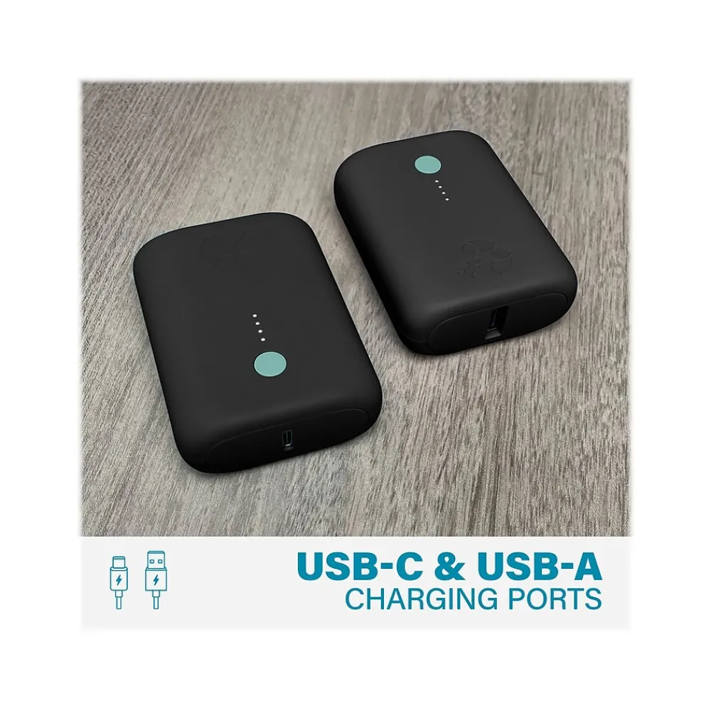 CHAMP Lite USB Type-C Power Bank for Most Smartphones, 5200mAh, Black (NB-CPC-5K-BLK)<Nimble