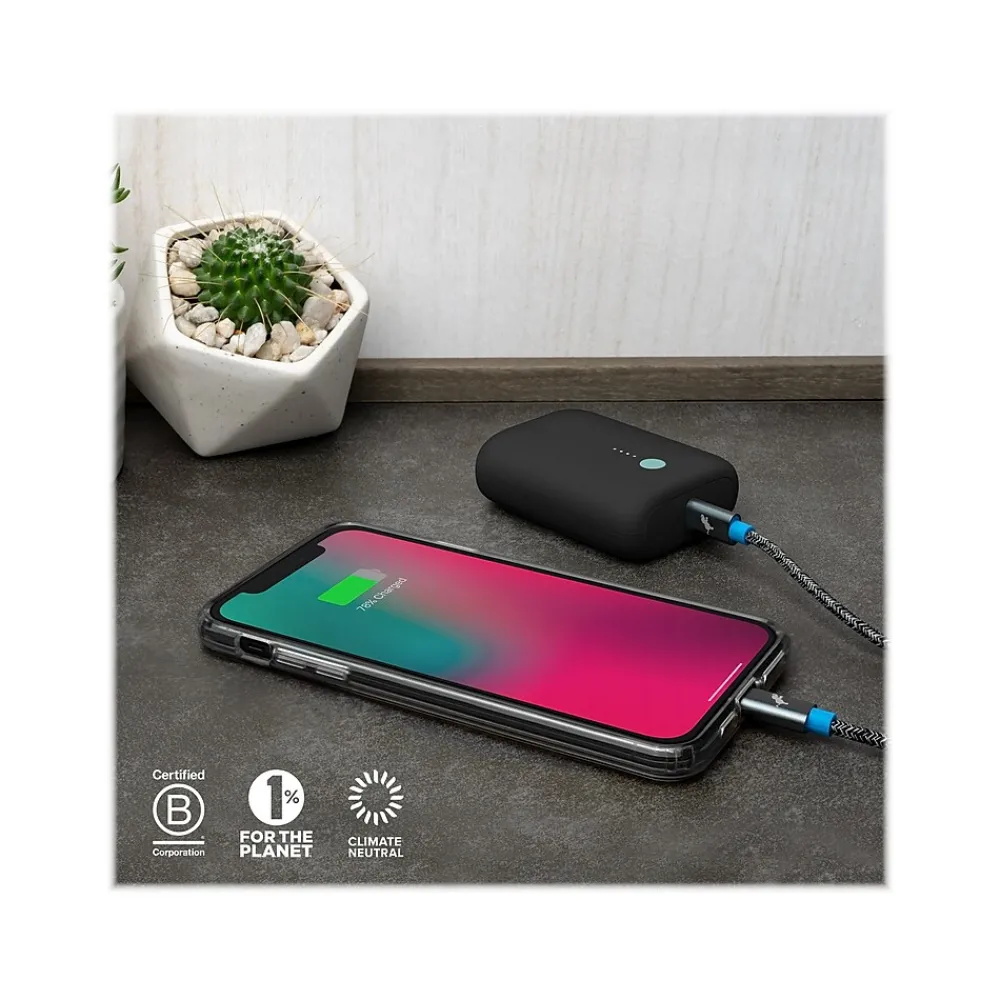 CHAMP Lite USB Type-C Power Bank for Most Smartphones, 5200mAh, Black (NB-CPC-5K-BLK)<Nimble
