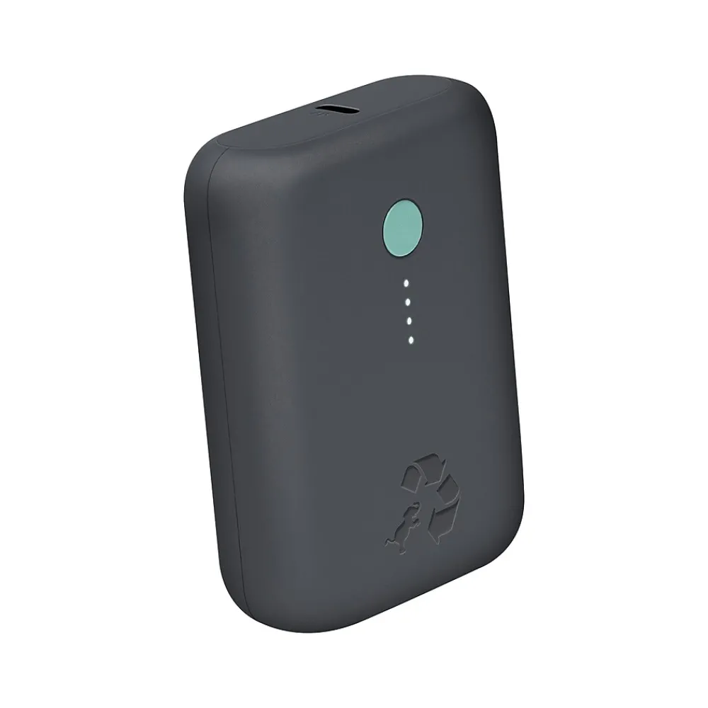 CHAMP USB Type-A/Type-C Power Bank for Most Smartphones, 10000mAh, Charcoal (NB-CPC-10K-PD-GRY)<Nimble Clearance