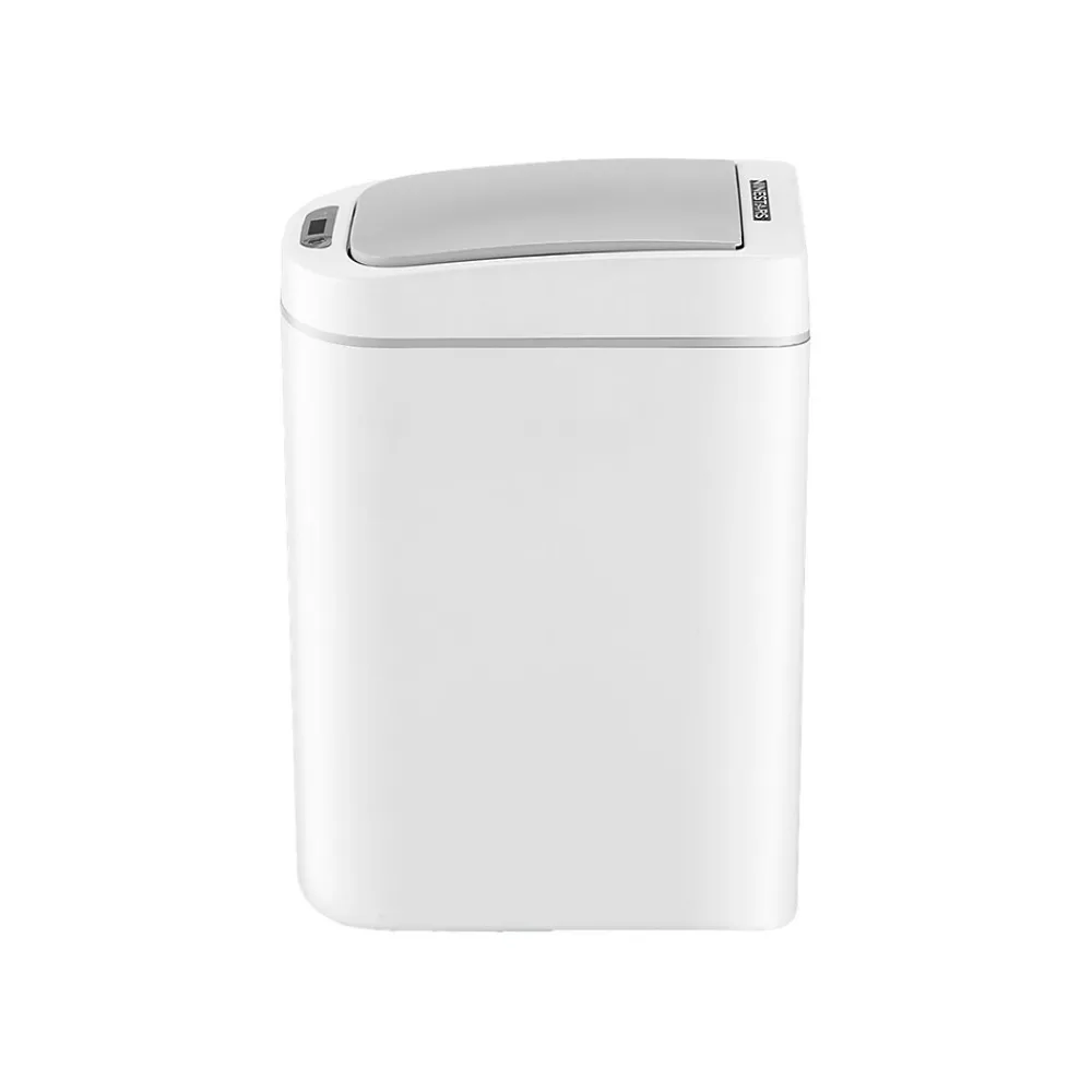 Plastic Sensor Trash Can, White, 1.85 gal. (DZT-7-2s)<Nine Stars Discount