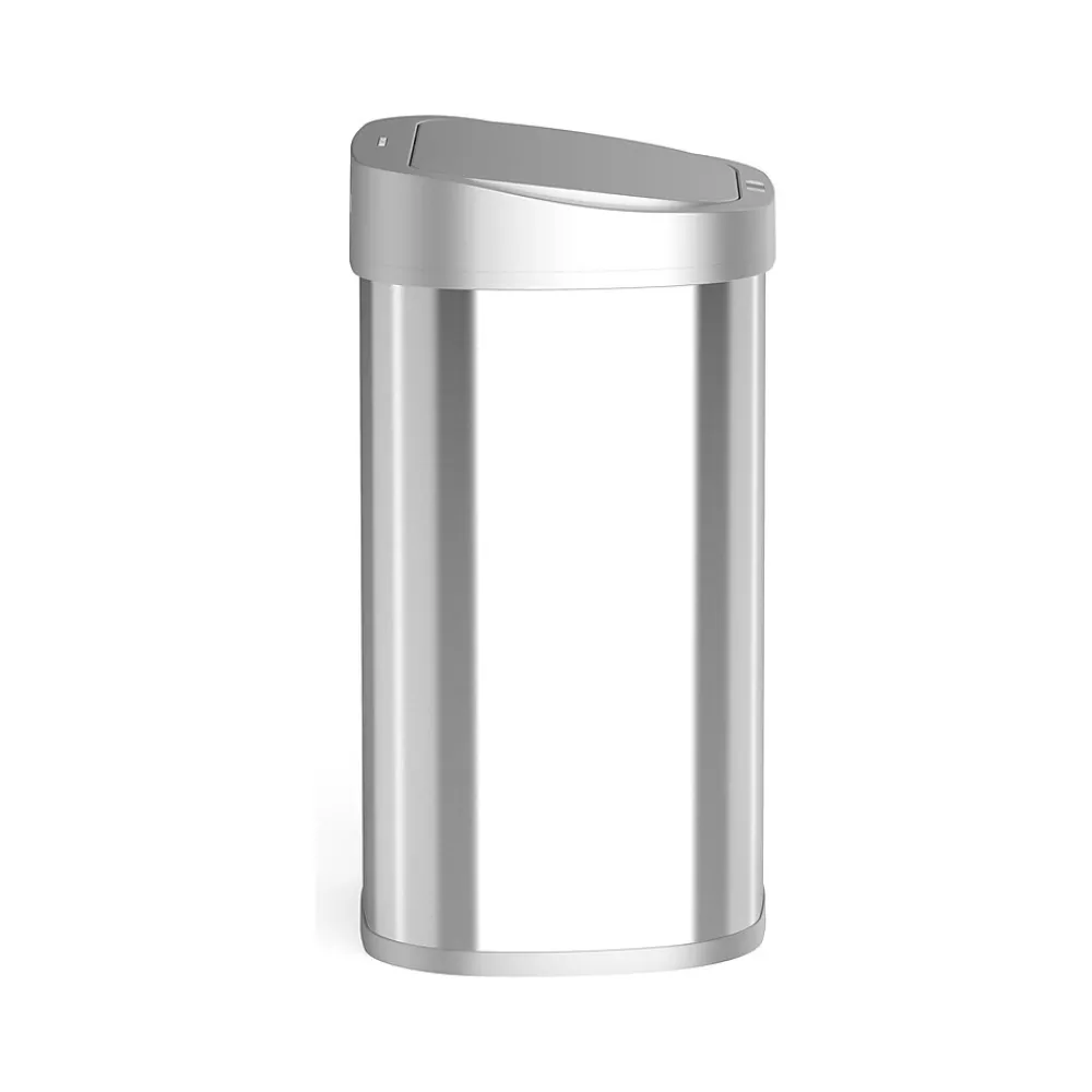 Stainless Steel Sensor Trash Can, 21.1-Gallon, Silver (DZT-80-35)<Nine Stars Best