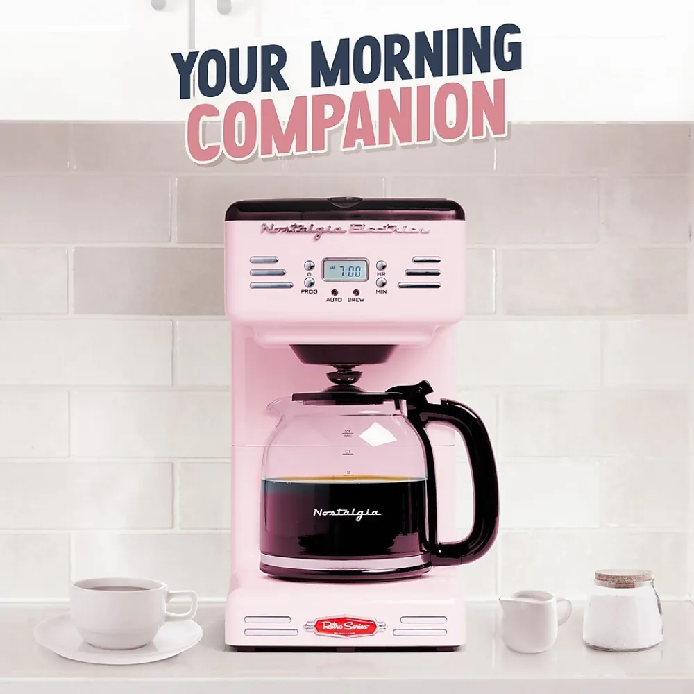 Nostalgia 12-Cups Automatic Coffee Maker (RCOF12PK)