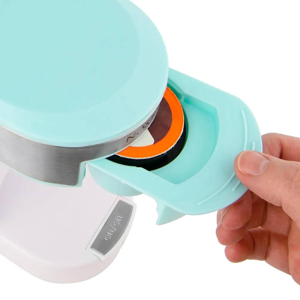 Nostalgia MyMini 2-Cups Single Serve Coffee Maker, Aqua (NMPCCPGC1AQS)