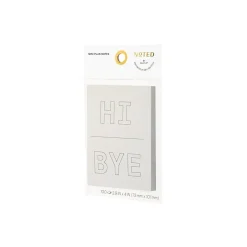 Post-It Notes*Post-it Noted by ® Grey Hi and Bye Notes, 2.9" x 4", 100 Sheets/Pad (NTD5-34-HB)