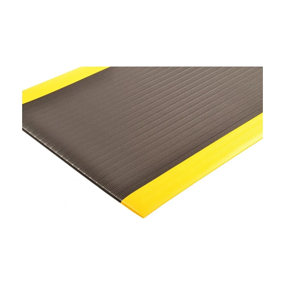 NoTrax Airug Anti-Fatigue Mat, 36" x 24", Black/Yellow (410S0523BY)