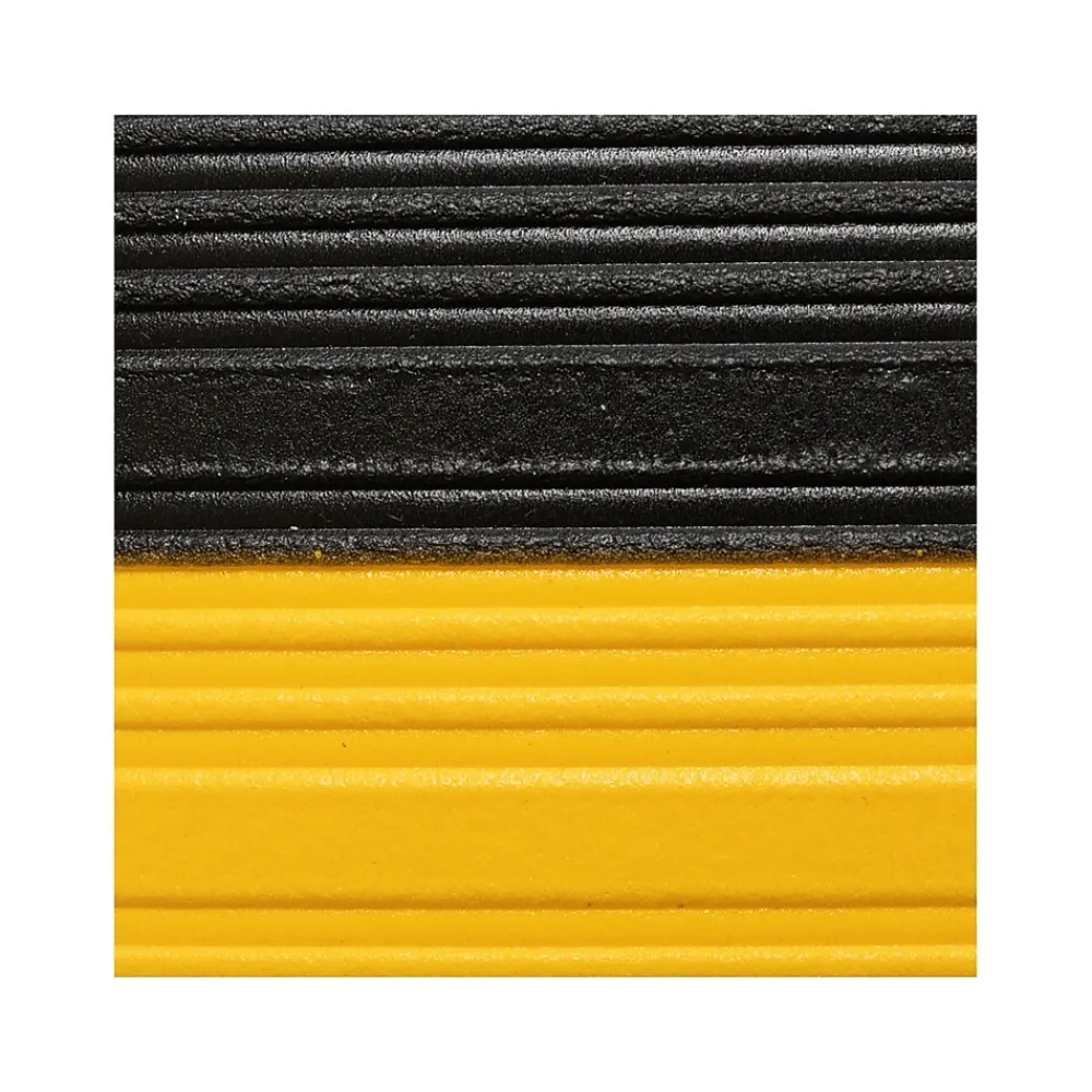 NoTrax Airug Anti-Fatigue Mat, 36" x 24", Black/Yellow (410S0523BY)