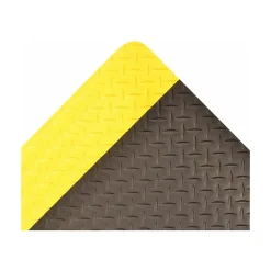NoTrax Cushion Trax Anti-Fatigue Mat, 36" x 24", Black/Yellow (479S0023YB)