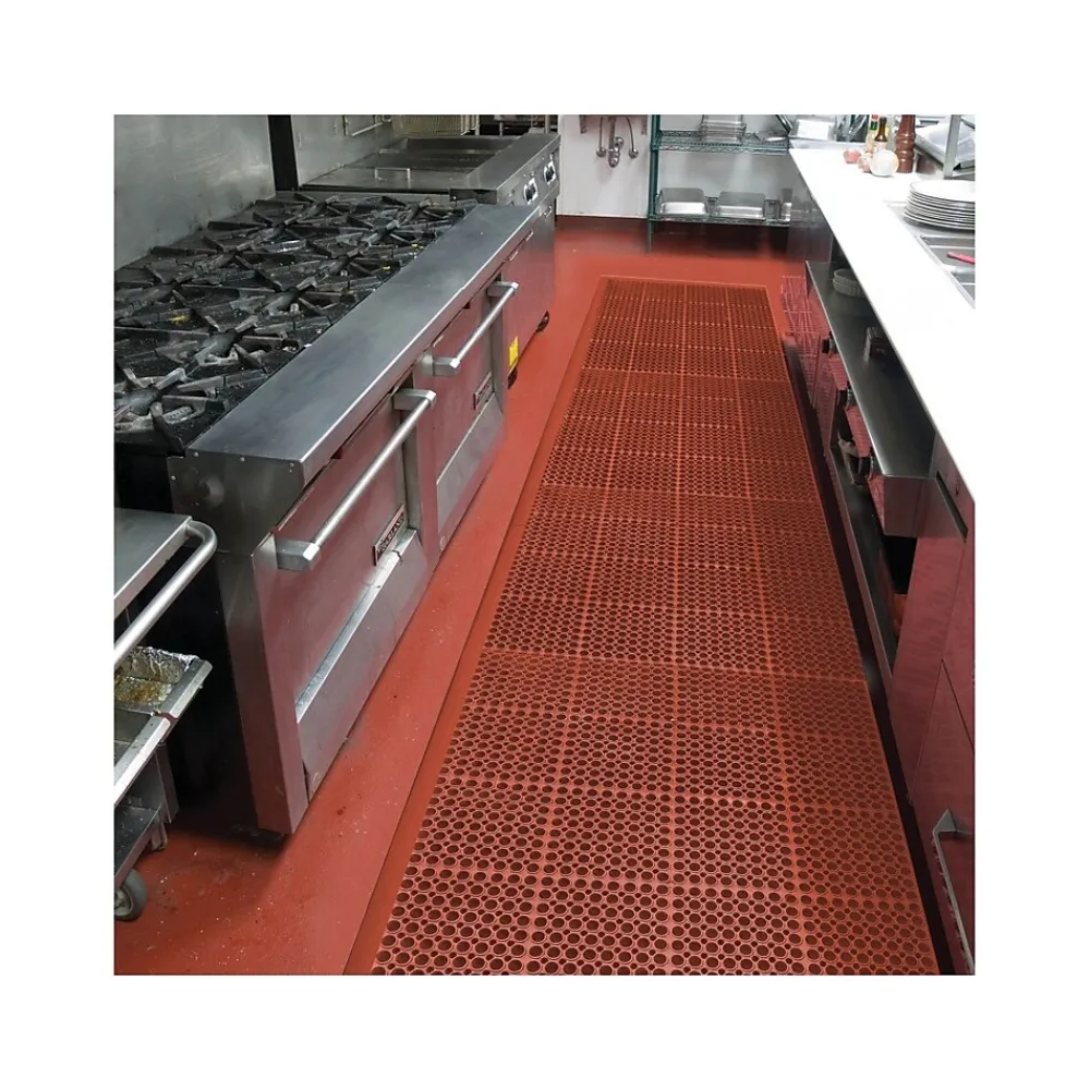 NoTrax San-Eze II Anti-Fatigue Mat, 39" x 29.25", Red (T11S3929RD)