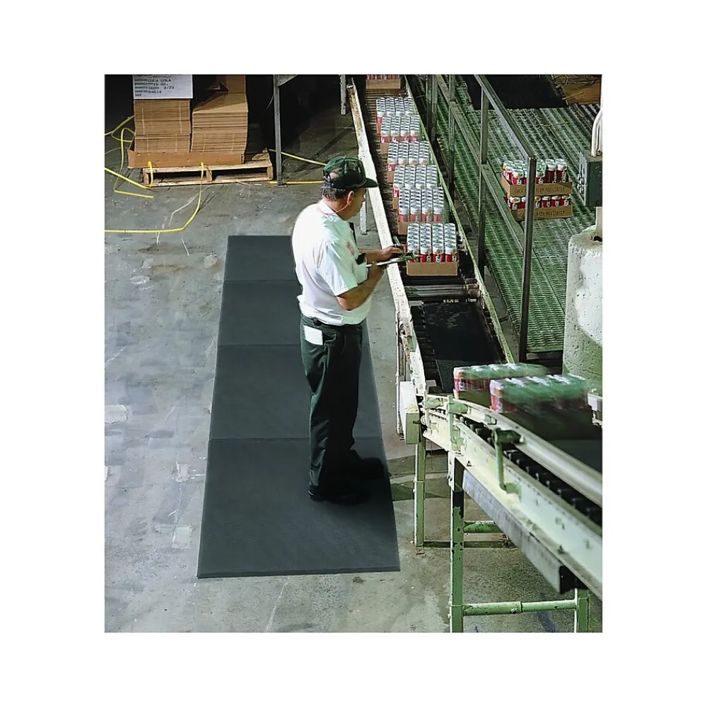 NoTrax Superfoam Anti-Fatigue Mat, 60" x 36", Black (T17P0035BL)