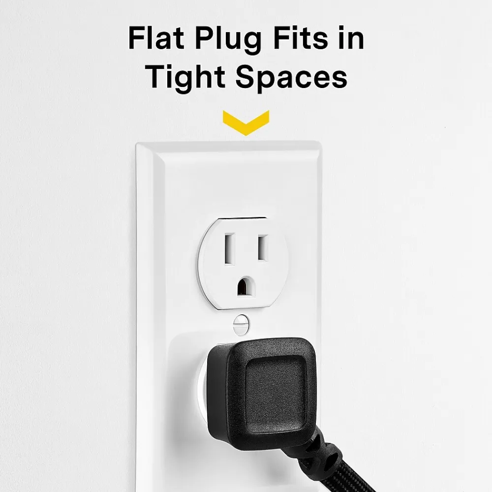 NXT Technologies ™ 8' Extension Cord, 2-Outlet, Black (NX56820)
