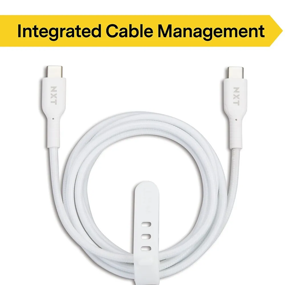 ™ 6 Ft. Braided USB-C Cable, White (NX60470)<NXT Technologies Discount